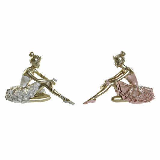 Figurine Décorative DKD Home Decor Danseuse de Rumba Résine (2 pcs) (13.5 x 7.5 x 9 cm)