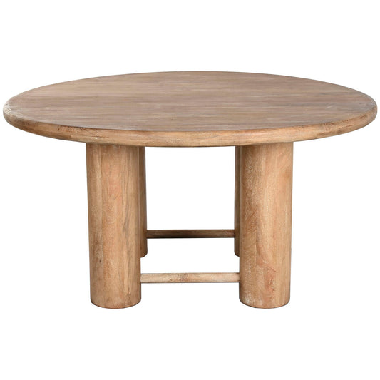Table de Salle à Manger Home ESPRIT Marron Bois de manguier 150 x 150 x 78,7 cm