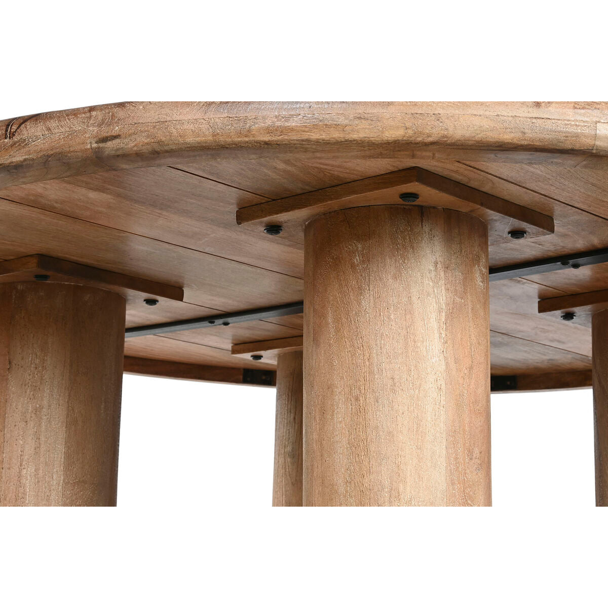 Table de Salle à Manger Home ESPRIT Marron Bois de manguier 150 x 150 x 78,7 cm