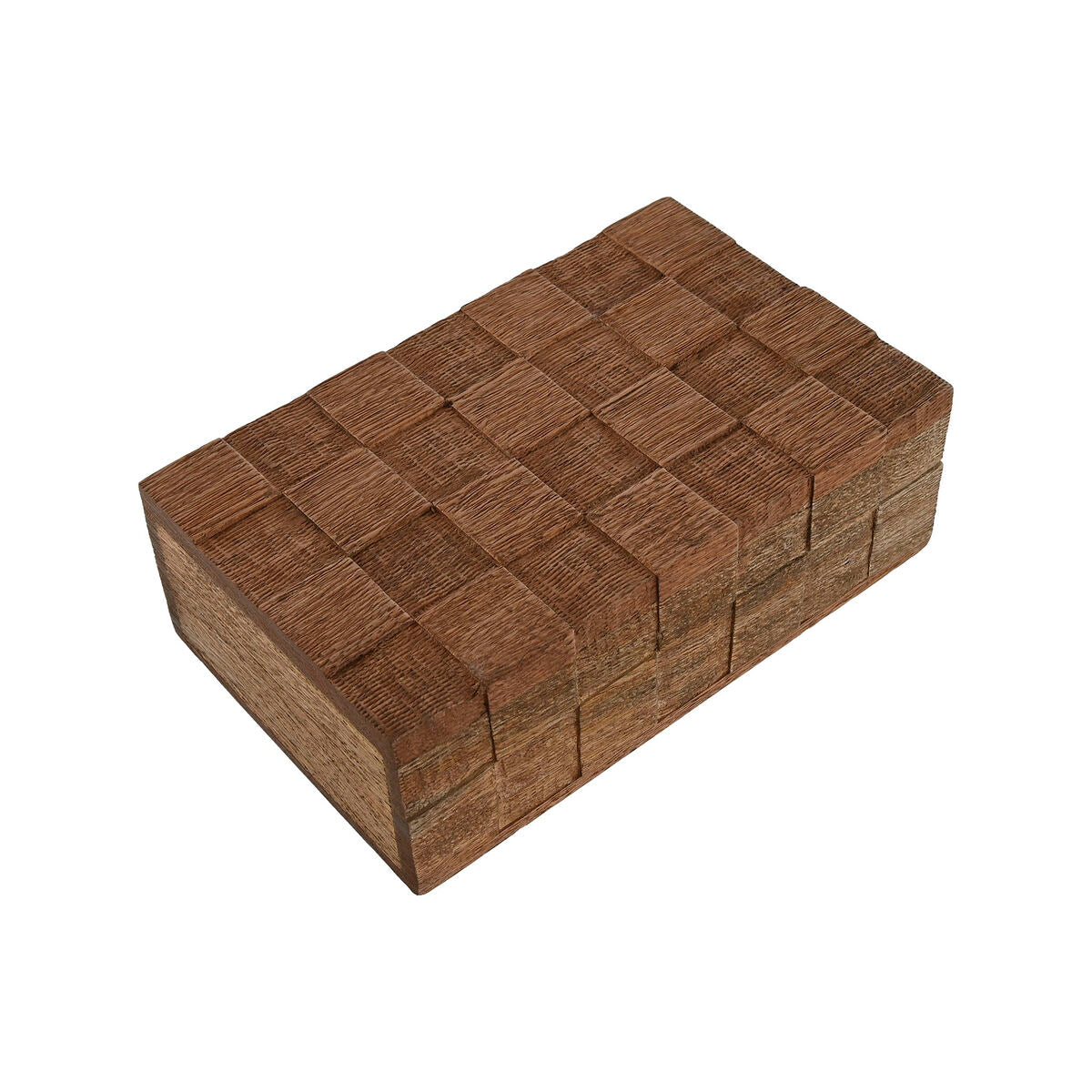 Boîte à bijoux Home ESPRIT Naturel Bois de manguier (2 Pièces)