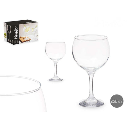 Verre Vivalto R0210LB-21/BHZ6 Transparent verre 600 ml 620 ml (6 Unités)
