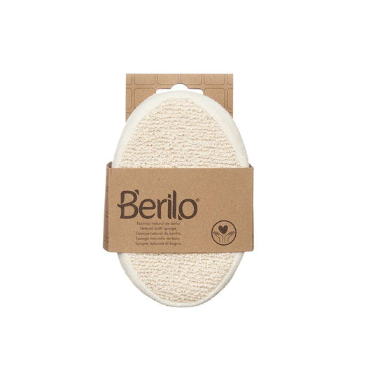 Éponge Corporelle Berilo B7081-8 Blanc Beige 15 x 5 x 10 cm (12 Unités)