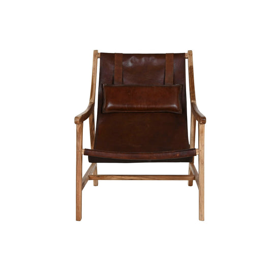 Siège Home ESPRIT Naturel Brun foncé Teck 68 x 86 x 86 cm