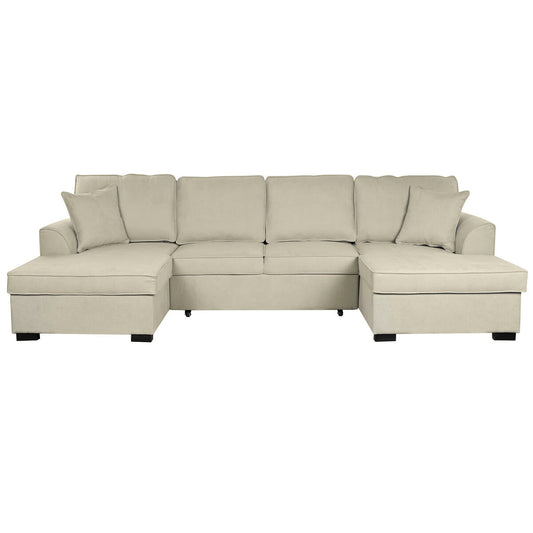 Canapé Convertible Home ESPRIT Sable Moderne 298 x 154 x 92 cm