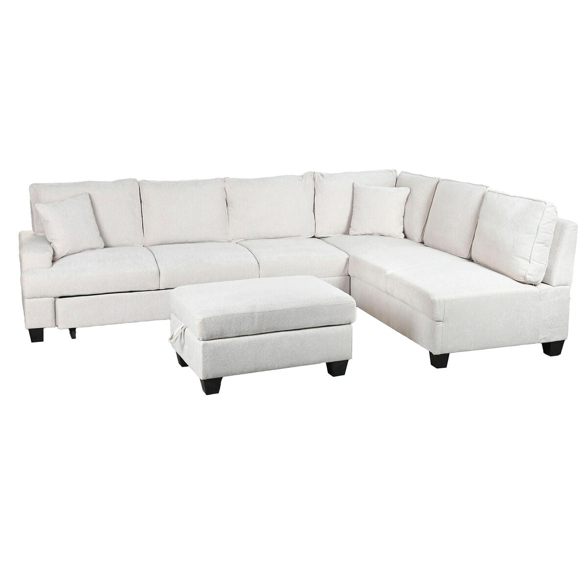 Canapé Convertible Home ESPRIT Beige Moderne 285 x 260 x 90 cm