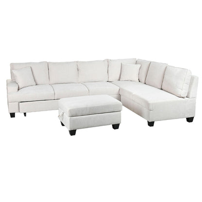 Canapé Convertible Home ESPRIT Beige Moderne 285 x 260 x 90 cm
