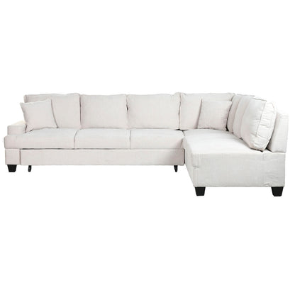 Canapé Convertible Home ESPRIT Beige Moderne 285 x 260 x 90 cm