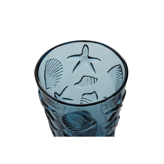 Set de Verres Home ESPRIT Bleu Verre 345 ml (6 Unités)