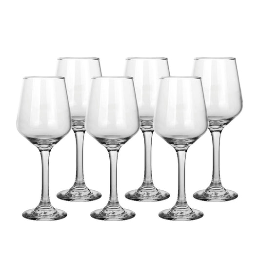 Set de verres à vin Home ESPRIT Transparent Verre 410 ml (6 Unités)