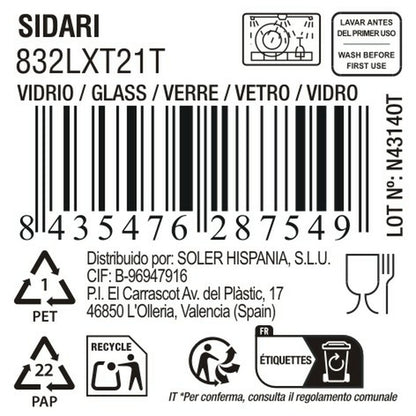 Verre La Mediterránea Sidari (36 Unités)