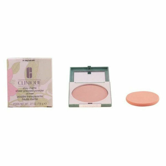 Poudres Compactes Clinique Stay Beige Stay-Matte Sheer Pressed Powder 7,6 g Beige 3