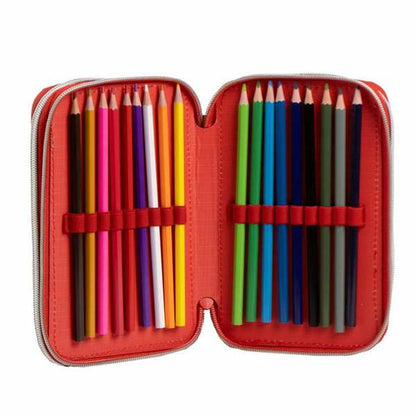 Pochette crayons Spider-Man Bleu 12,5 x 6,5 x 19,5 cm