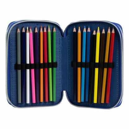 Pochette crayons The Avengers Noir 12,5 x 6,5 x 19,5 cm