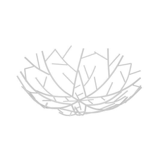 Coupe à fruits Versa Blanc Métal Acier 30 x 9 x 30 cm