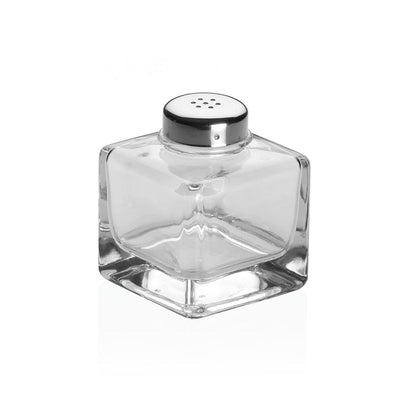 Salière et Poivrière Versa Argenté Métal Verre