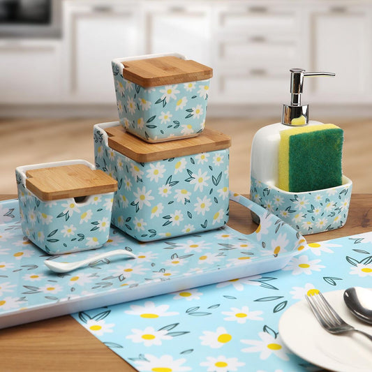 Salière avec couvercle Versa DAISY  Céramique 12,2 x 11,5 x 12,2 cm