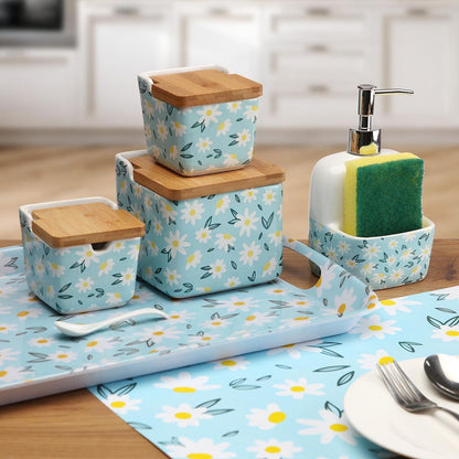 Salière avec couvercle Versa DAISY  Céramique 8,8 x 8,5 x 8,8 cm