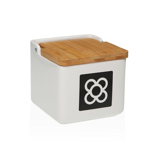 Salière avec couvercle Versa Céramique 12,2 x 11,5 x 12,2 cm
