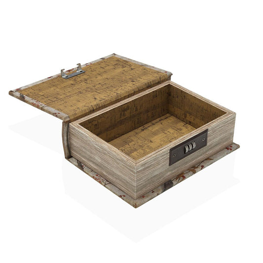 Boîte à bijoux Versa Toile Bois MDF 7 x 22 x 16 cm Oiseau