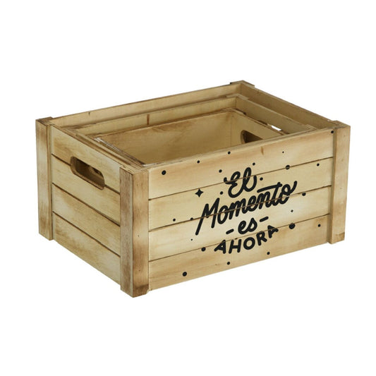 Set de boîtes décoratives Versa Bois (3 Pièces)