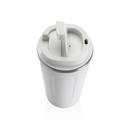 Verre avec Couvercle Versa Blanc Acier polypropylène 510 ml