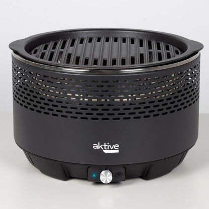 Barbecue Portable Aktive Ronde Sans fumée Noir Acier inoxydable Fer 34 x 21,5 x 34 cm