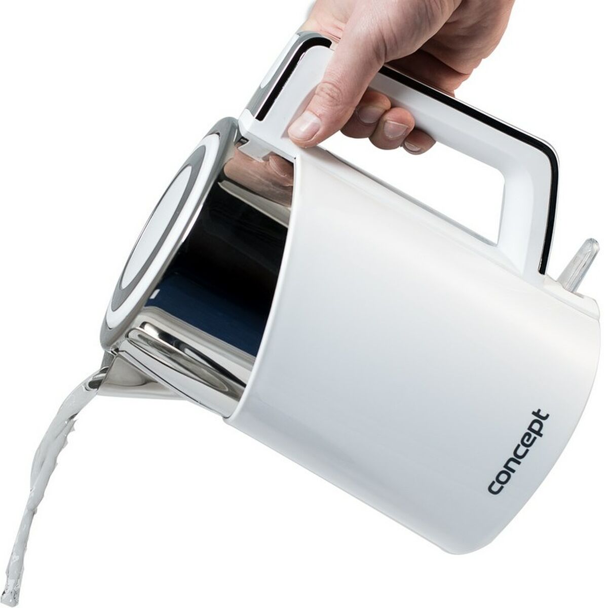 Bouilloire Concept RK3170  Blanc plástico,acero inoxidable 2200 W 1,7 L