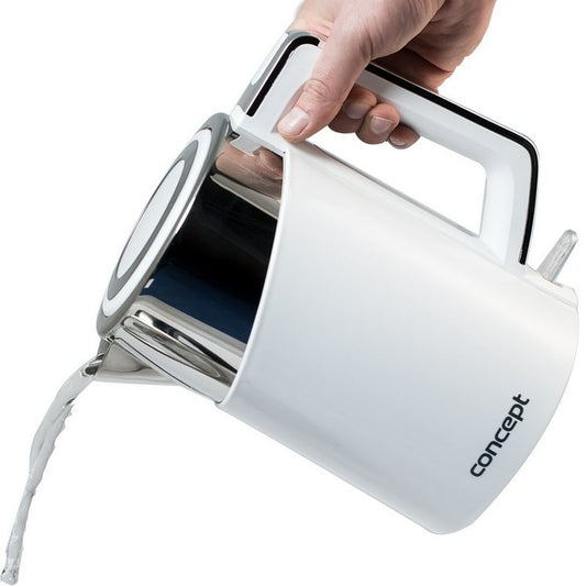 Bouilloire Concept RK3170  Blanc plástico,acero inoxidable 2200 W 1,7 L