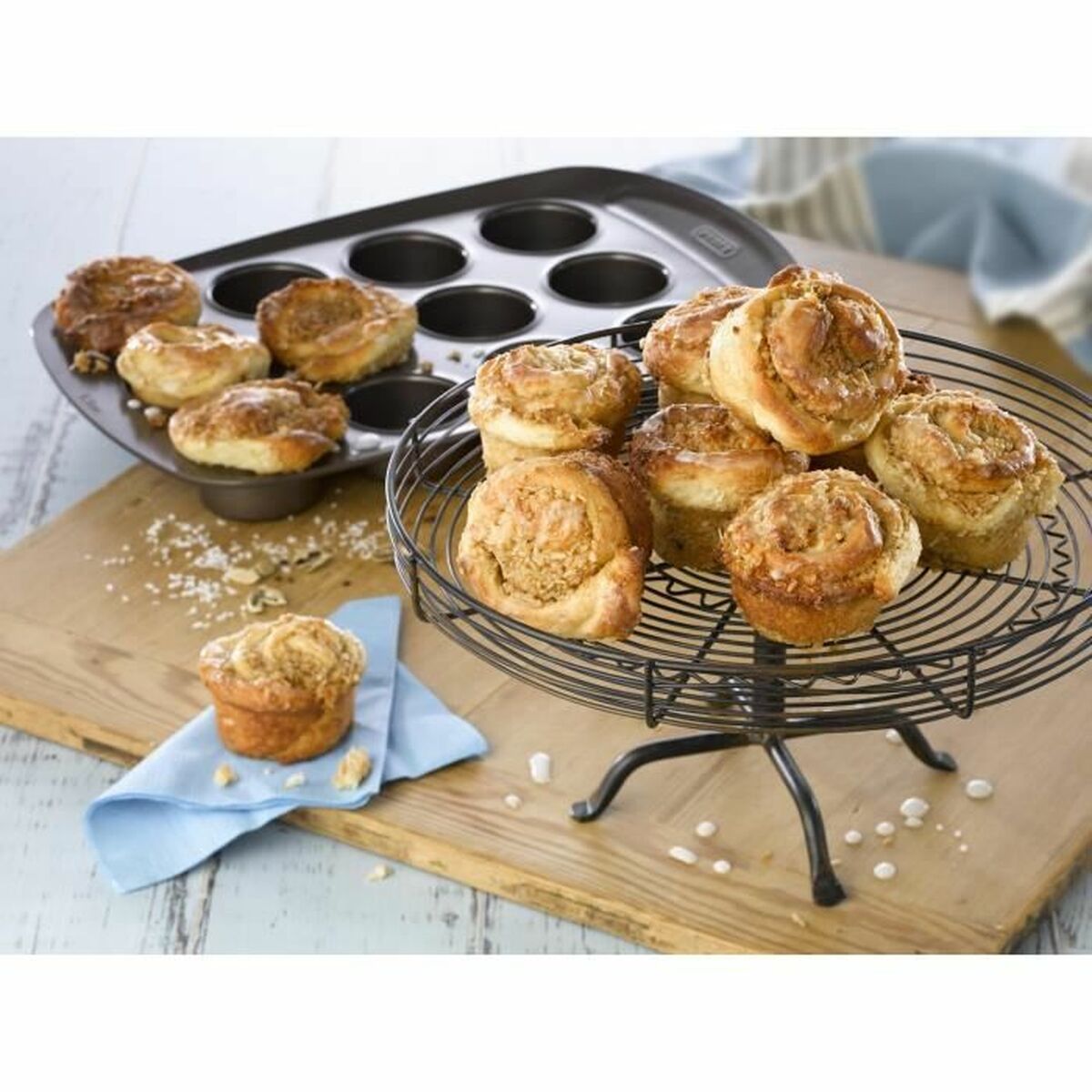 Moules à Muffins Pyrex Métal