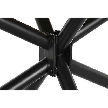 Table de Salle à Manger DKD Home Decor Naturel Noir Métal Bois de manguier 200 x 100 x 76 cm