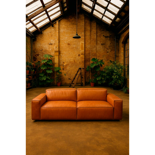 Canapé Home ESPRIT Marron Urbaine 214 X 94 X 77 CM