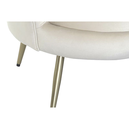 Canapé Home ESPRIT Crème 130 x 77 x 83 cm
