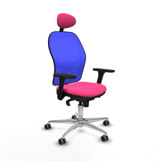 Chaise de Bureau avec Appui-tête Jorquera Piqueras y Crespo 3D086G1 Rose
