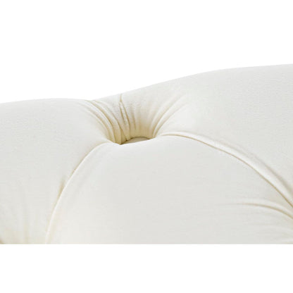 Banquette Home ESPRIT Crème Doré Polyester Métal 103 x 46 x 42 cm