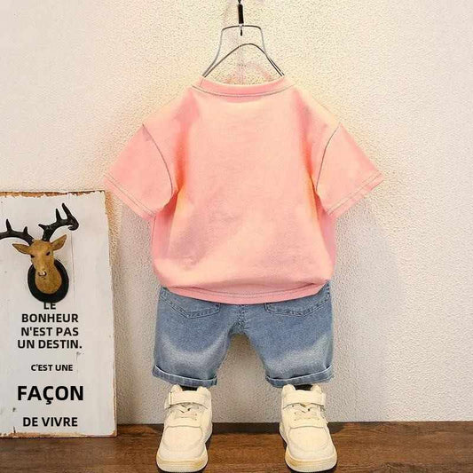 T-shirt pantalon 2 pièces/ensemble Sport vêtements pour enfants