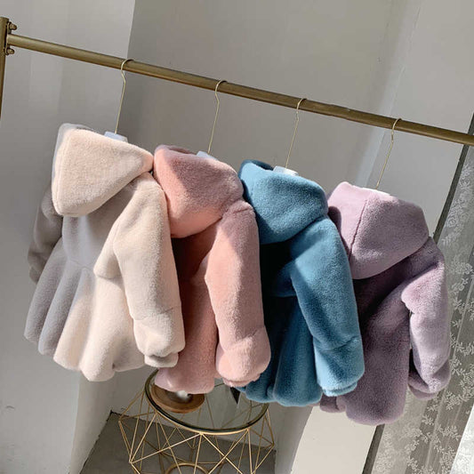 Manteau fourrure pour enfants