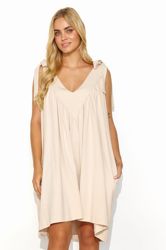  Robe de jour model 194348 Makadamia 