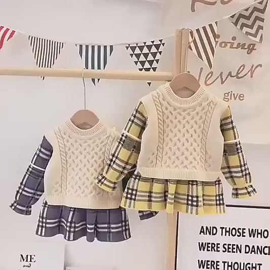 Jolie robe de princesse à manches longues pour enfants